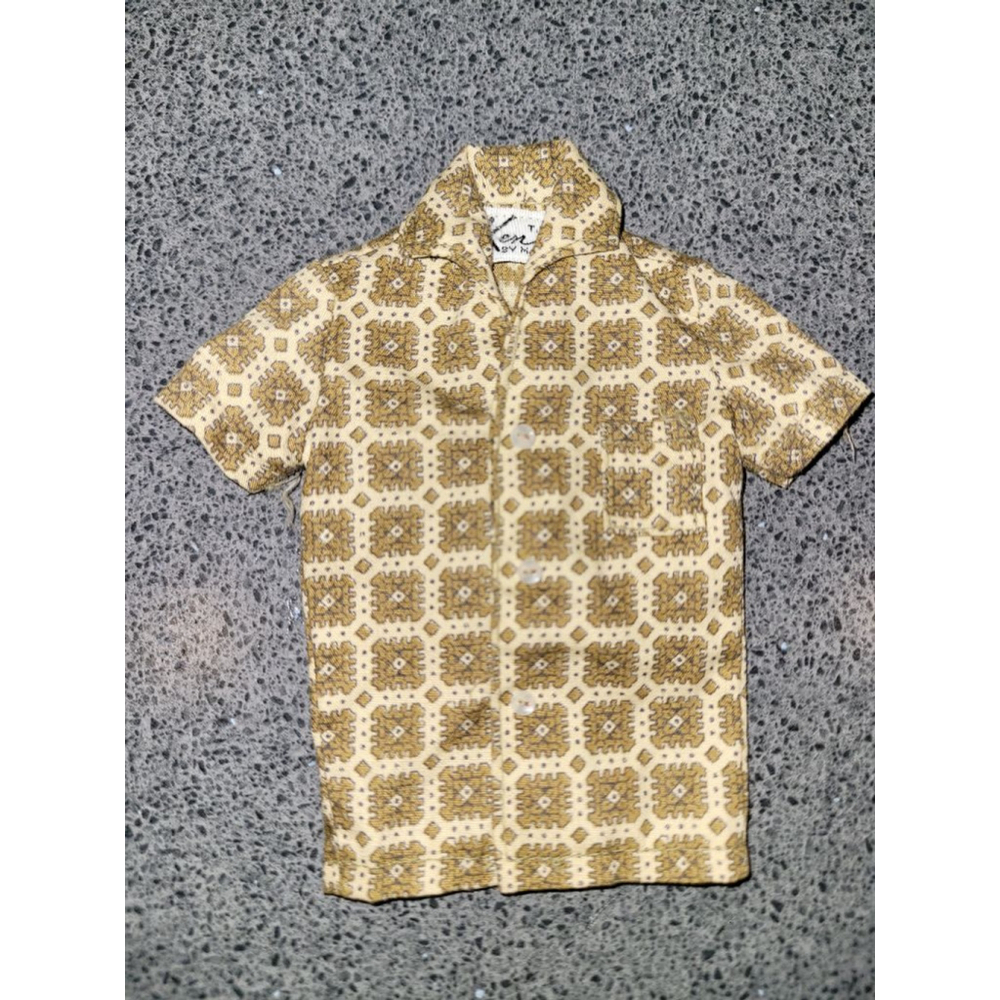 Rare 1968 Ken Loungin Around Cream Shirt 1471 Tagged